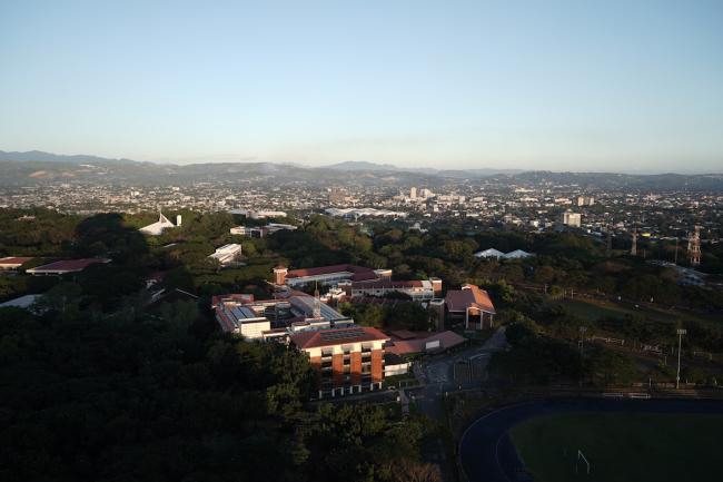 Aerial view of the Ateneo Loyola campus. Photo by Aaron Vicencio