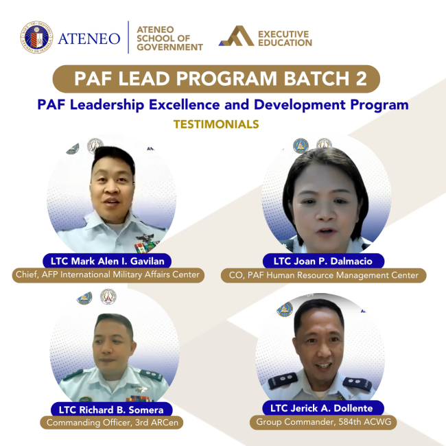 PAF LEAD Testimonials