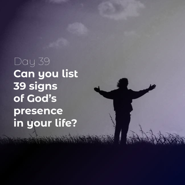 40 Days of Lent: Day 39