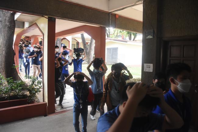 Emergency drill held in the morning of 8 February 2023 