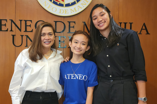 Ms. Det de Leon, Ayen Retuta and Bea de Leon. Photo: Tin Magboo