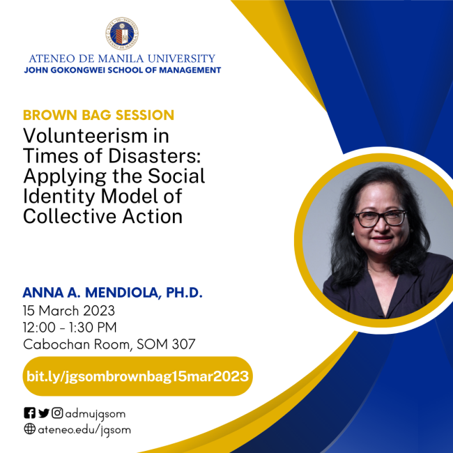 JGSOM Brown Bag Session Mar 15