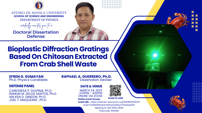 Dissertation Defense - Gumayan (PhD Physics)