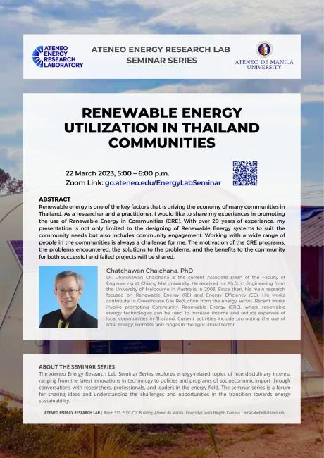 Ateneo Energy Research Lab Seminar Series Poster 4