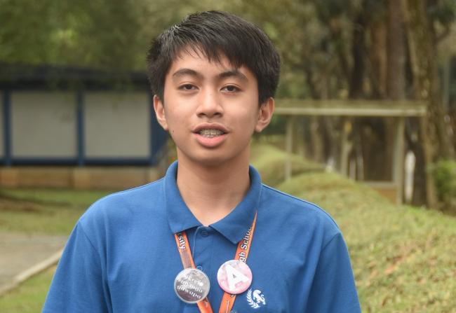 ASMOPSS Science medalist Aegean Nakila 