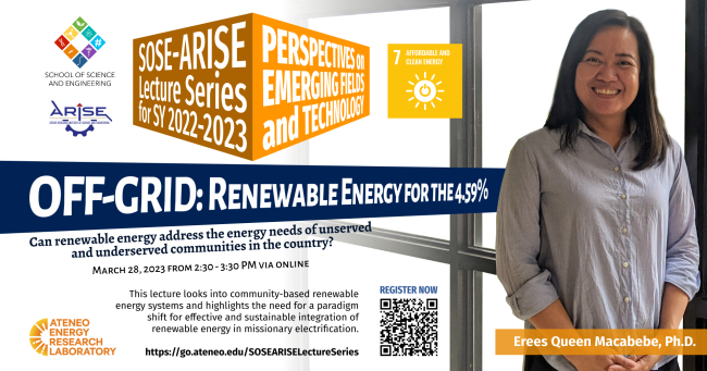 SOSE ARISE Lecture Series 5 Dr. Macabebe