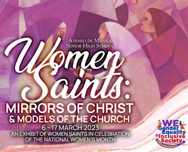 The "Women Saints" exhibit is open until March 17, 2023.  