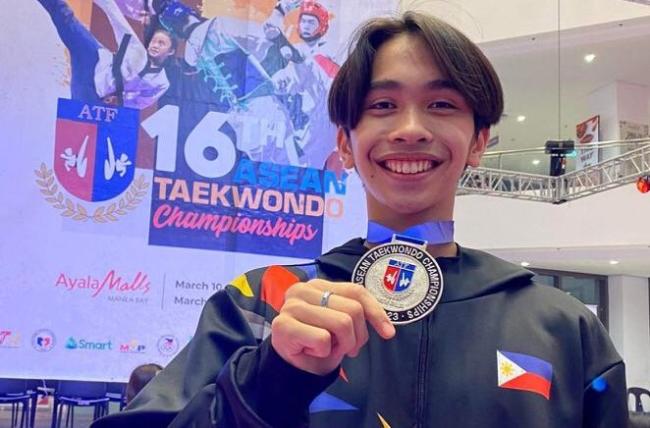 Niko Macasaet, ASEAN tkd silver medalist for kyorugi 