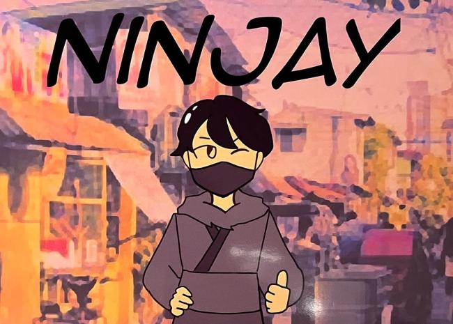 "Ninjay" is illustrated by ASHS student Mique Aguiluz  