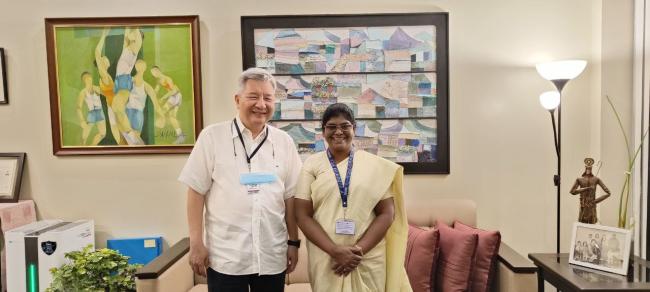 Sr Stella with Fr Bobby