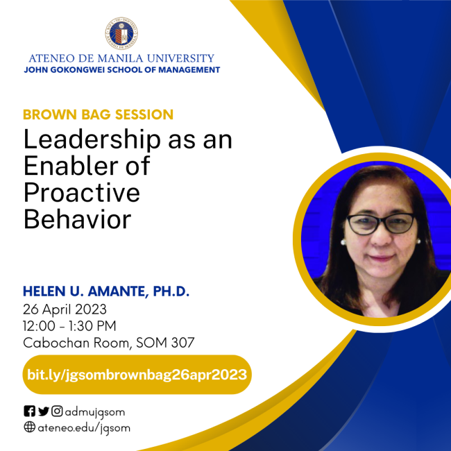 JGSOM Brown Bag Session Apr 26