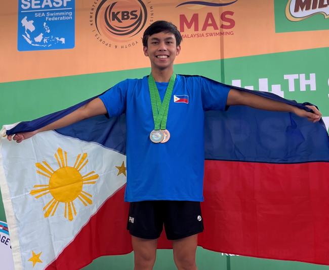 In Malaysia, Ivo Enot won 2 medals for the Philippines.    