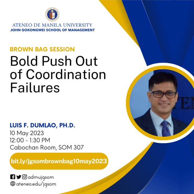 JGSOM Brown Bag Session May 10