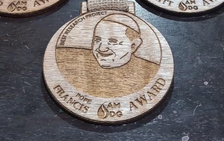 The Pope Francis Award is the AJHS Science Research Fair's top prize.