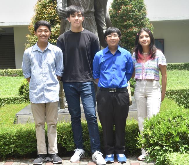 (L-R) Ivan Valenzuela, Pio Ventura, Kiel Mirandilla, Kristen Reyes  