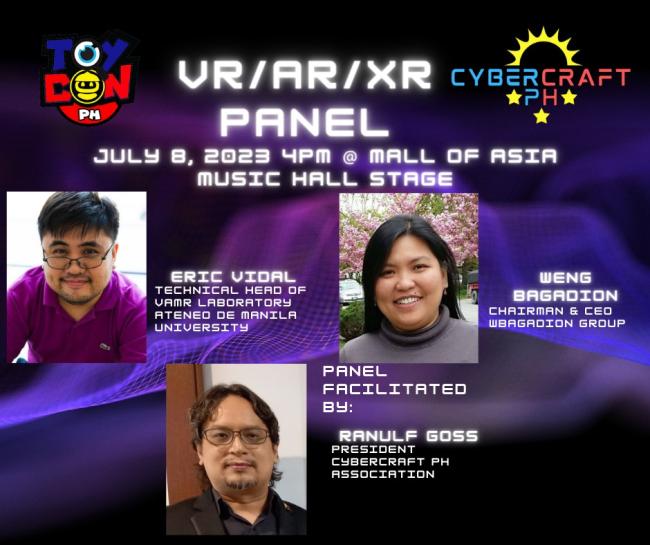 VR/AR/XR panel in Toycon 2023