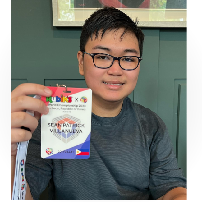 World champion speed-cuber Sean Villanueva 