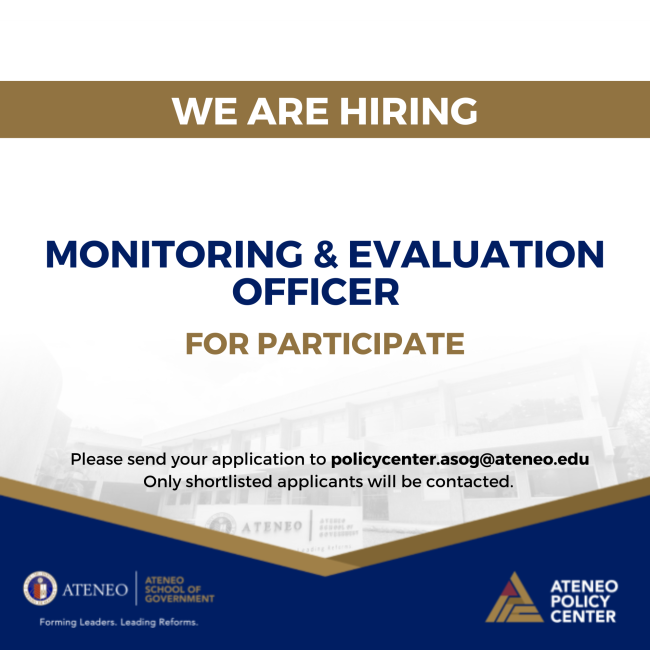 PARTICIPATE M&E Officer