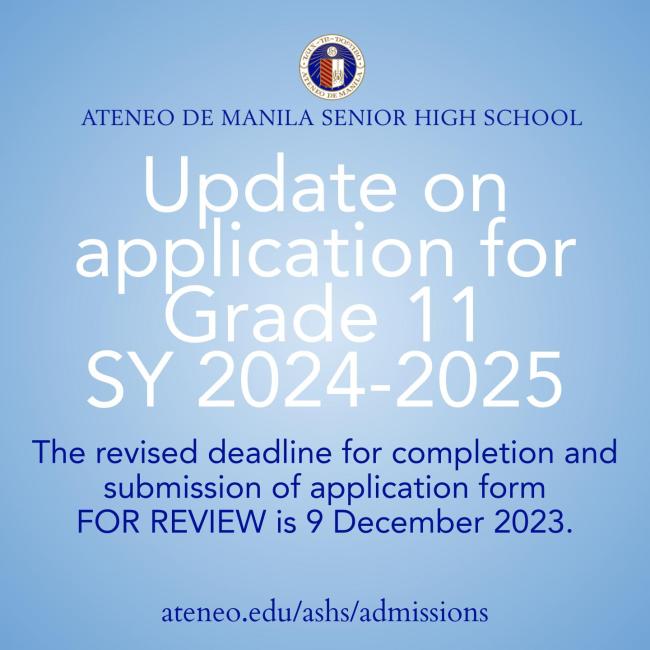 7 December 2023 Update from ASHS OAS