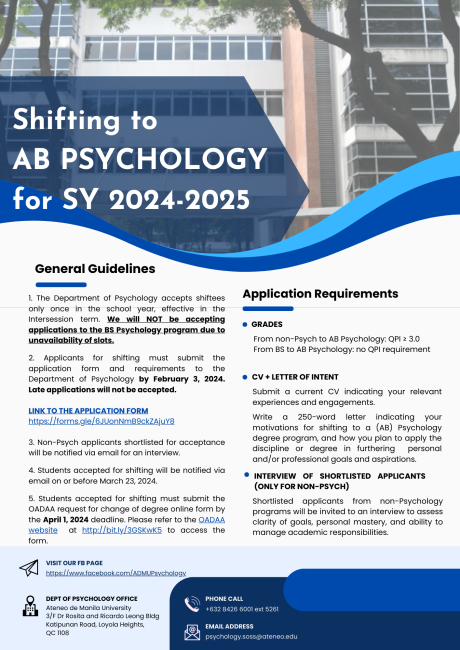 Shifting Announcement 2024