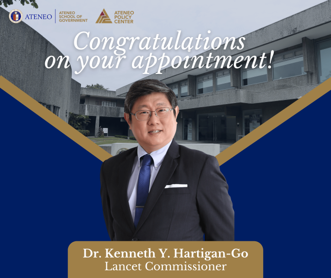 ASOG Fellow Dr. Kenneth Hartigan-Go appointed Lancet Commissioner