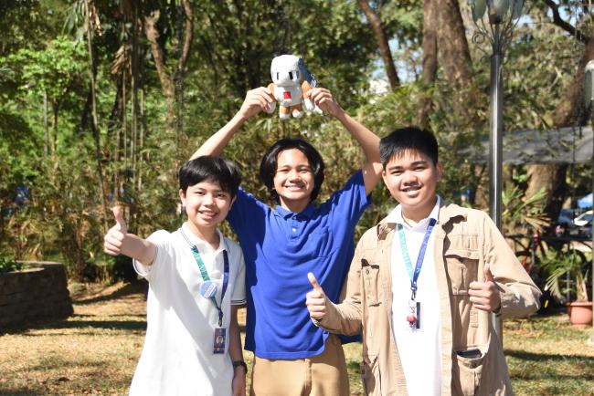 (L-R) Gonzo Diaz, Yñigo Estrada, Aidan Cabaya