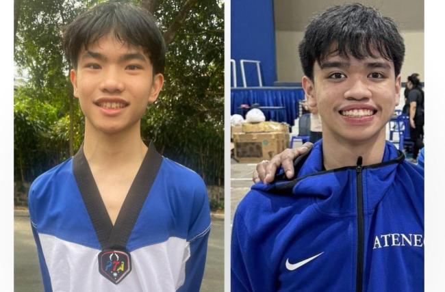 AAPS gold medalists Chupungco and Llarena  