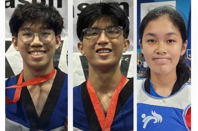 AAPS gold medalists Carlos, Samson, Leones 