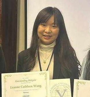 Leanne Wang, Outstanding Delegate of YMUNT X