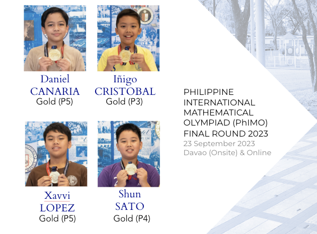 AGS' PhIMO Final Round 2023 gold medalists