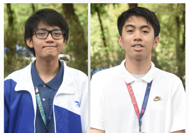 HKISO gold medalists Enzo Hernandez (left) and Aegean Nakila