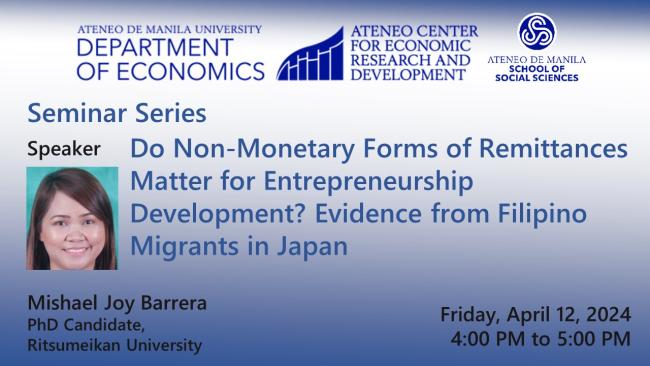 Do Non-Monetary Forms of Remittances Matter for Entrepreneurship Development? Evidence from  Filipino Migrants in Japan