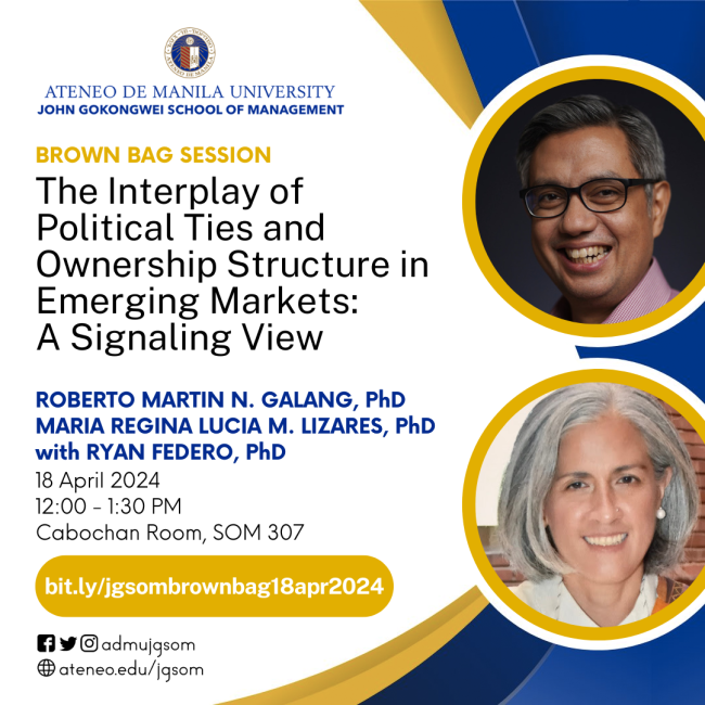 JGSOM Brown Bag Session 2024 Apr18