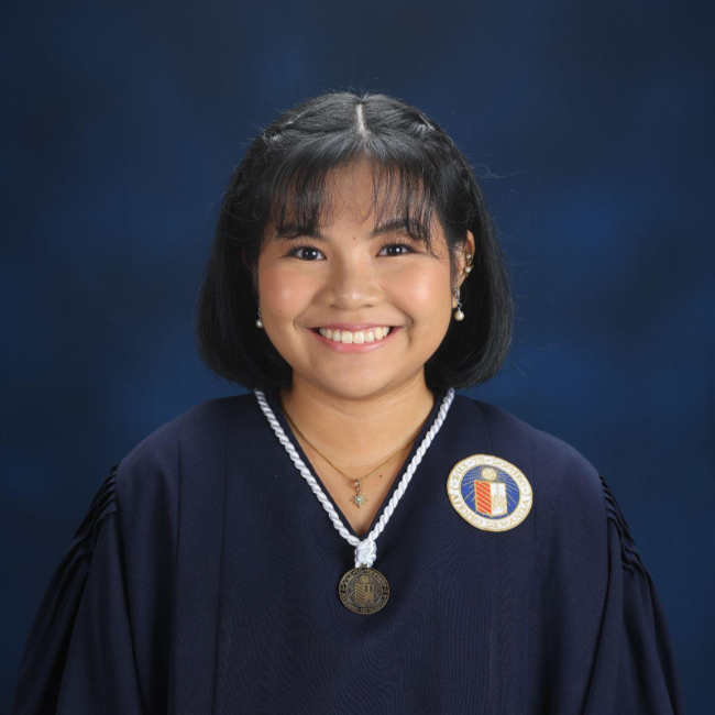 Karen Joy Perez is the Valedictorian of Batch 2024