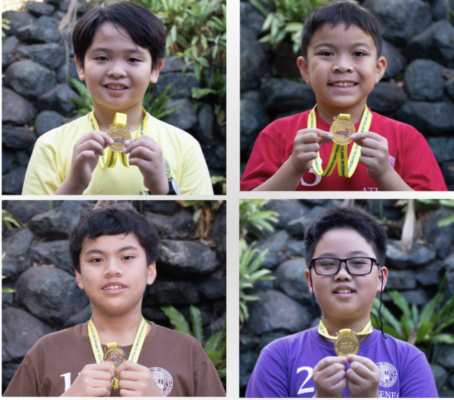 The AGS' 4 TIMO heat round gold medalists 