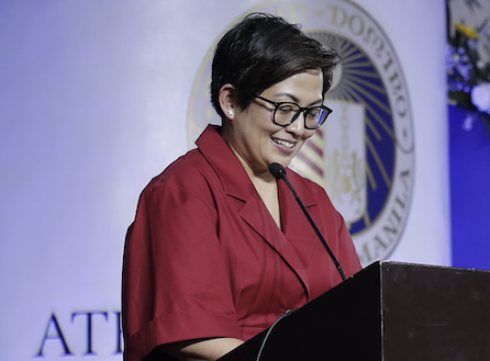 Dr Maria Cielo D Magno at the 2024 AJHS Closing Ceremony 