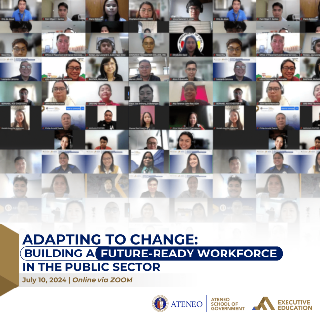 ASoG Executive Education Program hosts free webinar titled “Adapting to Change: Building a Future-ready Workforce in the Public Sector”