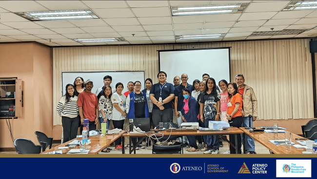 ASOG Shares Spotlight Report in the Philippine Smoke-Free Movement Capacity Development Training