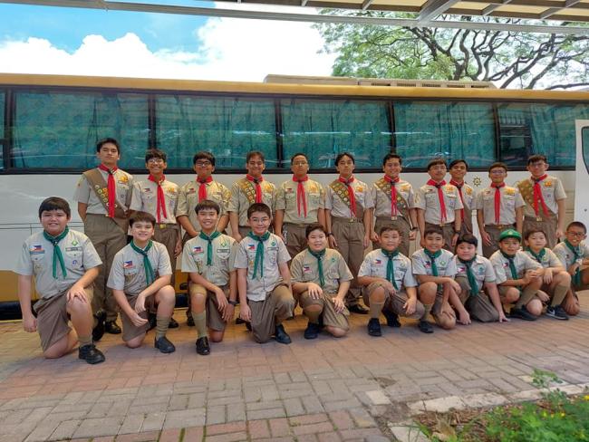 AJHS and AGS Scouts participating in the first ever Jesuit Schools Scouting Network Camp