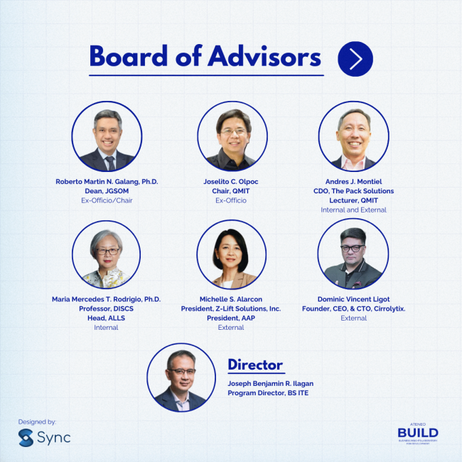 Ateneo BUILD Board of Advisors and Director