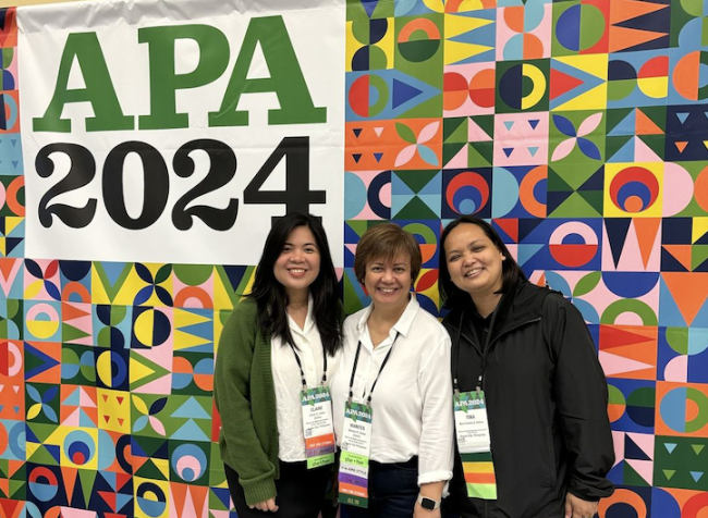 (L-R) Claire Castro, Marites Veloso and Tina Alfonso at the prestigious APA Convention 2024 