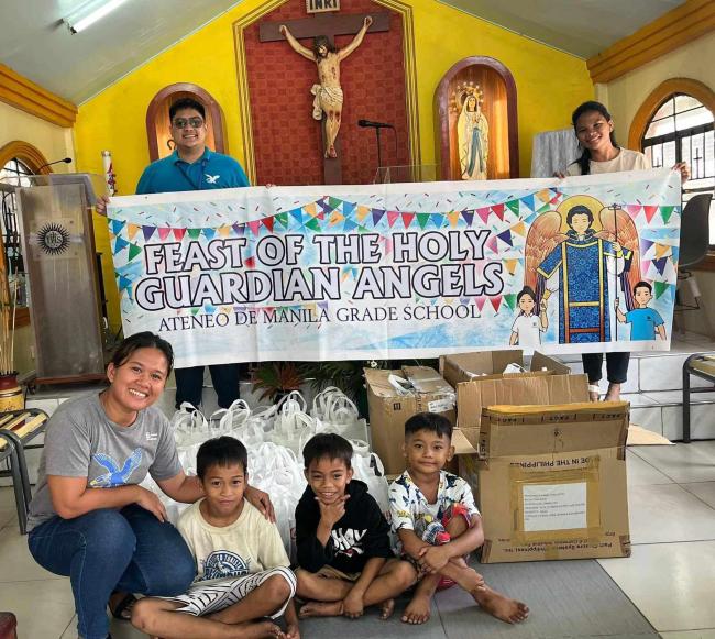 The gift packs were received at Caloocan Mission Centre on 2 October 2024, the Feast Day of the Holy Guardian Angels  