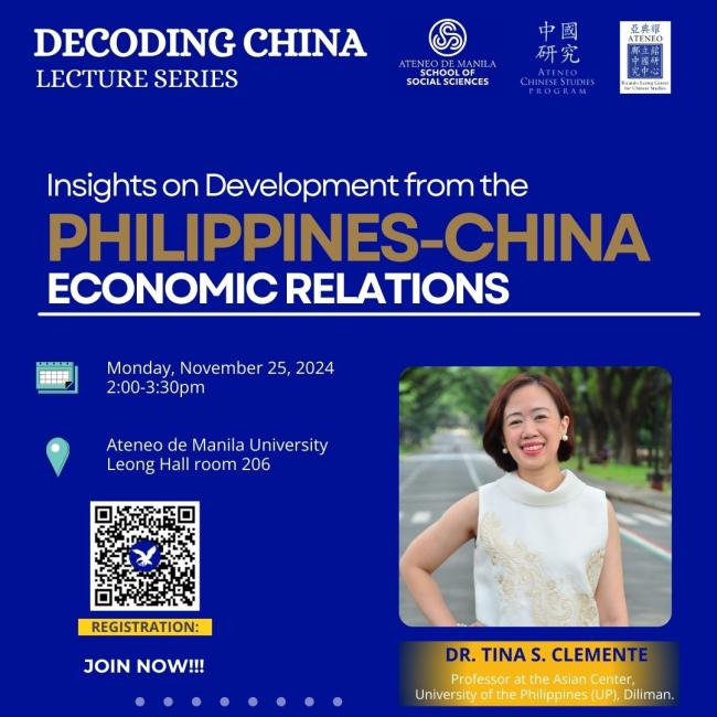 Insights on Development from the Philippines-China Economic Relations