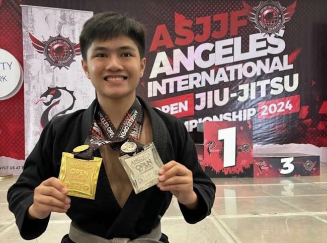 Sandro Agcaoili in the Angeles Int'l Open Jiu-Jitsu Championship 2024 