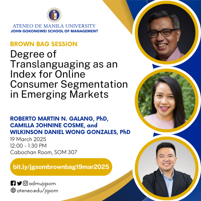 JGSOM Brown Bag sy2425 mar19