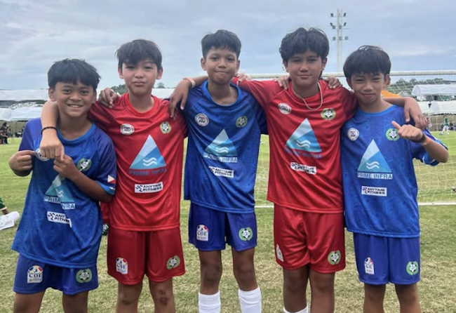 (L-R) Enzo Tale, Anton Flameño, Reign Cruz, Bosco Virrey and Kyle Molina of NCR Center for Excellence 