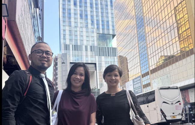 The three CSIP teachers from AJHS in Hong Kong for the Service-Learning Conference in December 2024.
