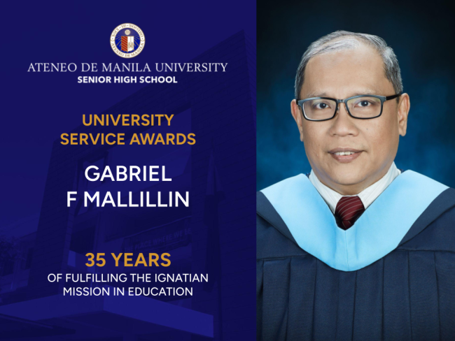 University Service Awards Gabriel F Mallillin 