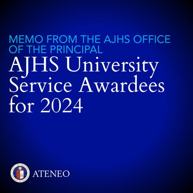 AJHS University Service Awards 2024 