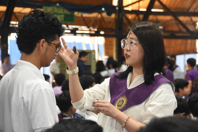 Ash Wednesday Mass at AJHS on 5 March 2025 
